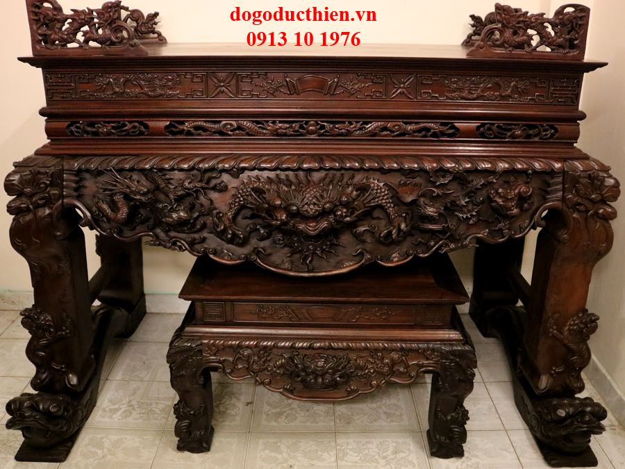 BỘ BÀN THỜ GỖ CHẠM ĐẸP (MÃ SỐ 3)